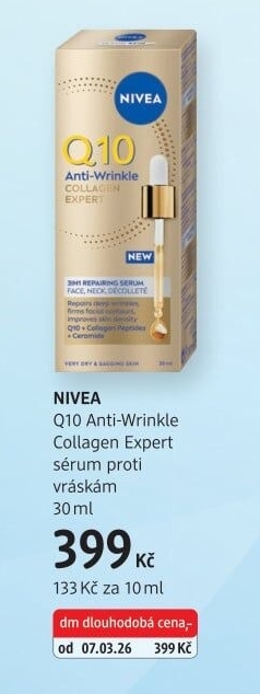 Sérum vyplňující Q10 proti vráskám Anti-Wrinkle Expert Nivea