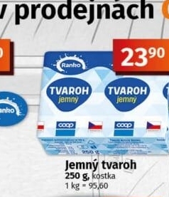Tvaroh jemný Ranko