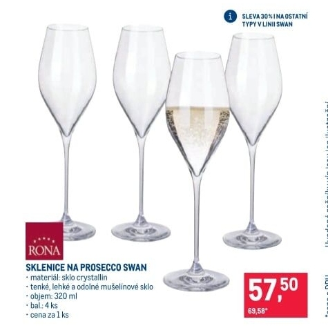 Sklenice na Prosecco Rona