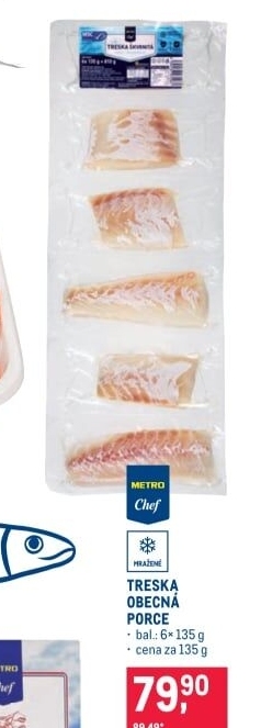 Treska obecná mražená Metro Chef