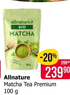 Čaj Matcha Tea Premium Allnature