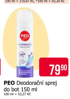 Deodorant sprej do bot Peo Astrid