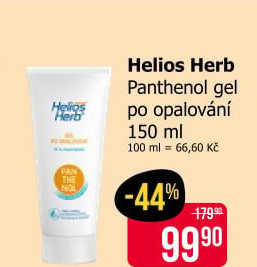Gel po opalování Panthenol Helios Herb