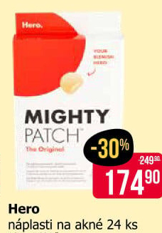 Náplasti na akné Mighty Patch Hero.