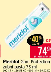 Pasta na zuby Gum protection Meridol