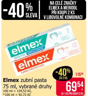 Pasty na zuby Elmex