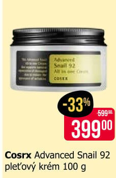 Pleťový krém Advanced Snail 92 COSRX