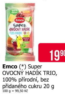 Super želé ovocný hadík Emco