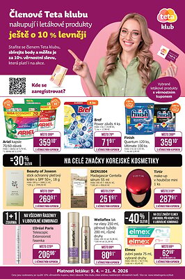 akční leták Teta drogerie 9.4.2026-21.4.2026