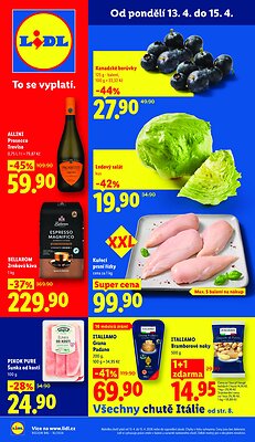 akční leták Lidl 13.4.2026-15.4.2026