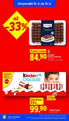 akční leták Lidl 13.4.2026-15.4.2026