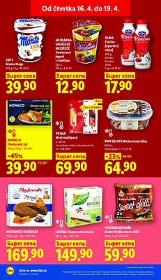 akční leták Lidl 16.4.2026-19.4.2026