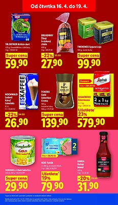 akční leták Lidl 16.4.2026-19.4.2026