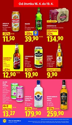akční leták Lidl 16.4.2026-19.4.2026