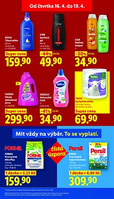 akční leták Lidl 16.4.2026-19.4.2026