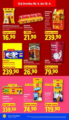 akční leták Lidl 16.4.2026-19.4.2026