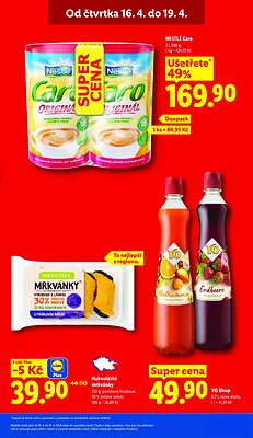 akční leták Lidl 16.4.2026-19.4.2026