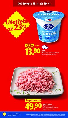 akční leták Lidl 16.4.2026-19.4.2026