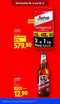 akční leták Lidl 16.4.2026-19.4.2026