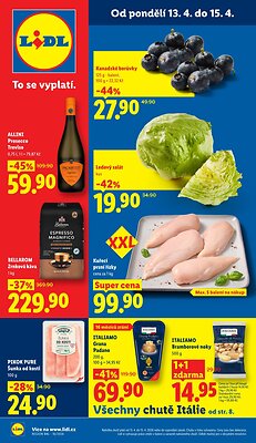 akční leták Lidl 13.4.2026-15.4.2026
