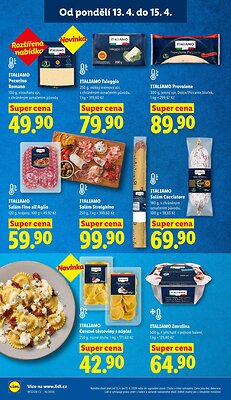 akční leták Lidl 13.4.2026-15.4.2026