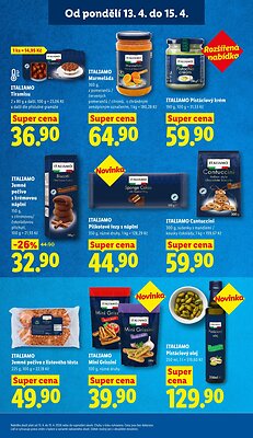 akční leták Lidl 13.4.2026-15.4.2026