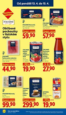 akční leták Lidl 13.4.2026-15.4.2026