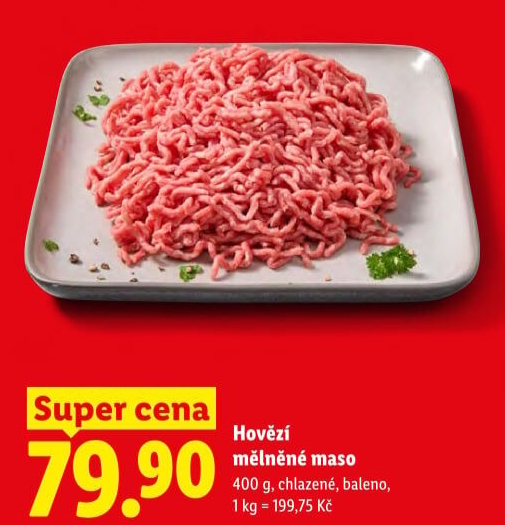 Mělněné hovězí maso