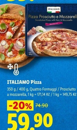 Pizza mražená italská Italiamo