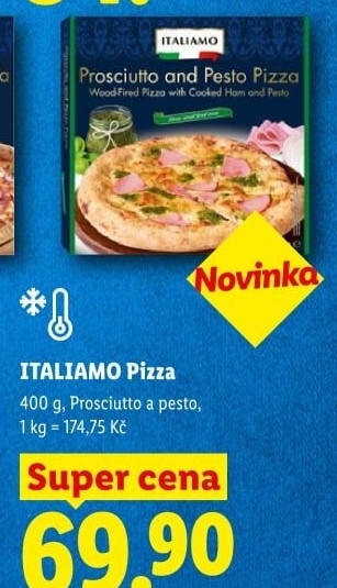 Pizza mražená italská Italiamo