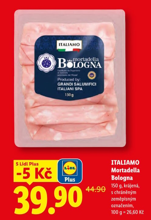 Salám Mortadella Bologna Italiamo