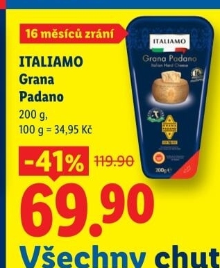 Sýr Grana Padano Italiamo