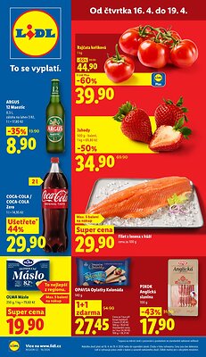 akční leták Lidl 16.4.2026-19.4.2026