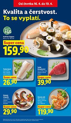 akční leták Lidl 16.4.2026-19.4.2026