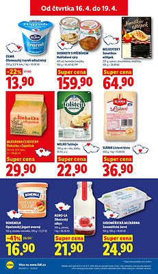 akční leták Lidl 16.4.2026-19.4.2026