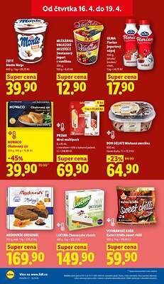 akční leták Lidl 16.4.2026-19.4.2026