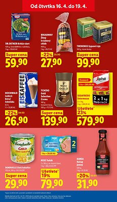 akční leták Lidl 16.4.2026-19.4.2026