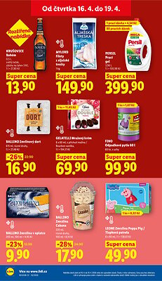 akční leták Lidl 16.4.2026-19.4.2026