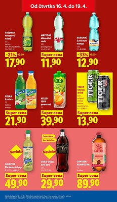 akční leták Lidl 16.4.2026-19.4.2026