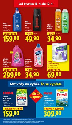 akční leták Lidl 16.4.2026-19.4.2026