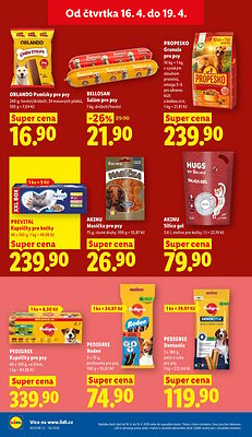akční leták Lidl 16.4.2026-19.4.2026
