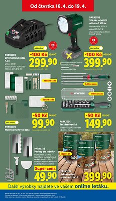 akční leták Lidl 16.4.2026-19.4.2026