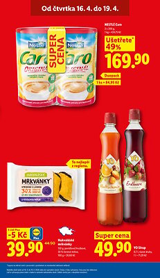 akční leták Lidl 16.4.2026-19.4.2026