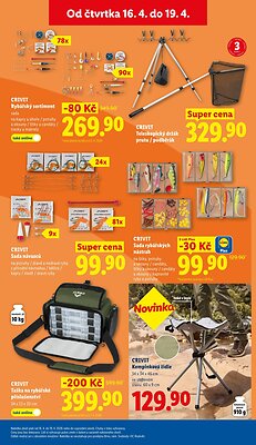 akční leták Lidl 16.4.2026-19.4.2026