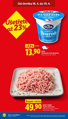 akční leták Lidl 16.4.2026-19.4.2026