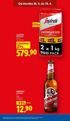 akční leták Lidl 16.4.2026-19.4.2026