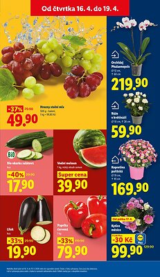 akční leták Lidl 16.4.2026-19.4.2026