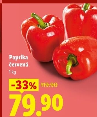 Paprika červená