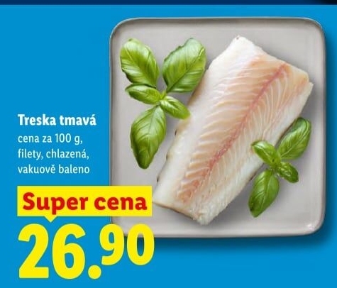 Treska tmavá filety