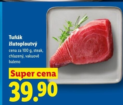 Tuňák žlutoploutvý steak
